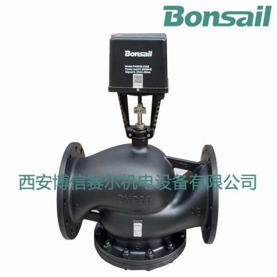 Bonsail閥門DN350電動閥三通 調節閥