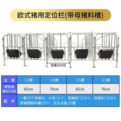 養豬場母豬定位欄的用處與特點